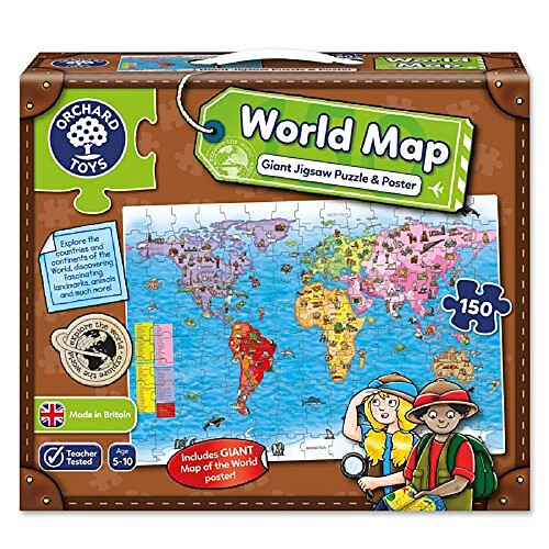 Orchard toys Puzzle carte du monde 150 pièces