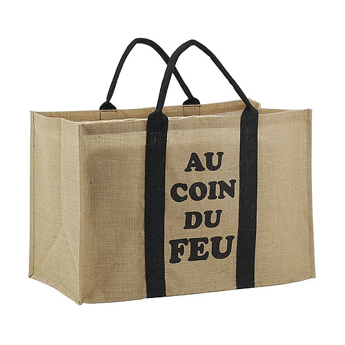 Aubry Gaspard Sac à bûches en jute naturel