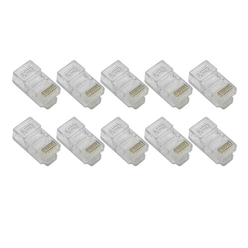 METRONIC Lot de 10 Fiches RJ45 Mâles