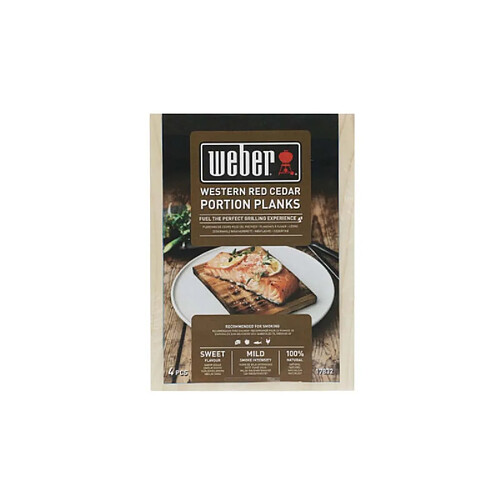 Weber Planches à fumer - Cèdre - 4 pièces