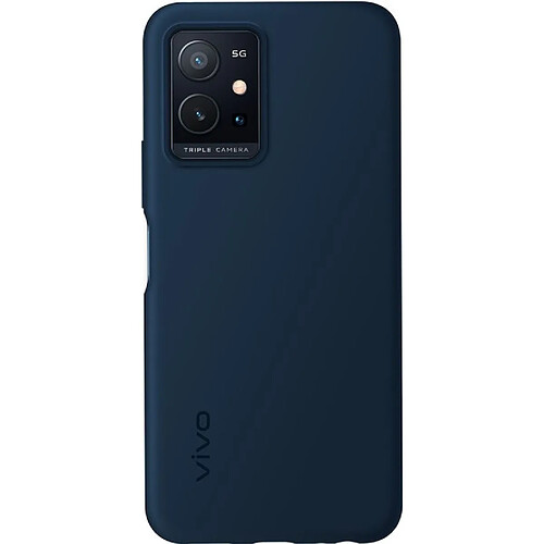 Vivo Y55 5G - Coque silicone bleu foncé