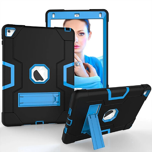 Coque Silicone iPad Air 2 Bleu/Noir