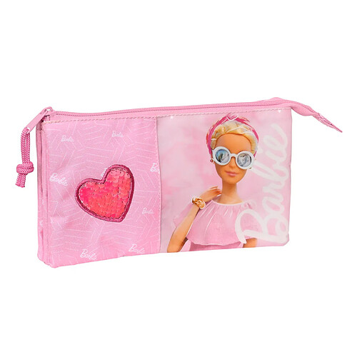 Barbie Trousse Fourre-Tout Triple - Rose
