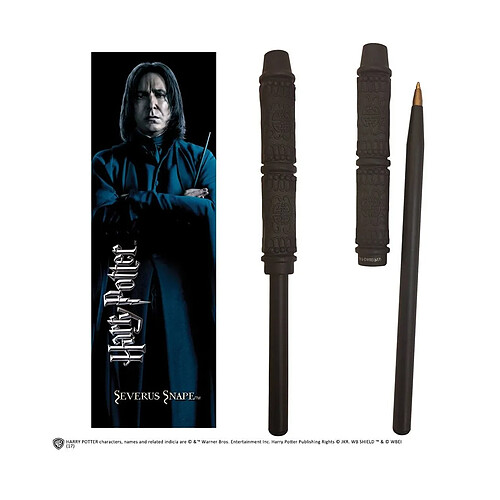 Noble Collection Harry Potter Stylo et Marque-page Snape