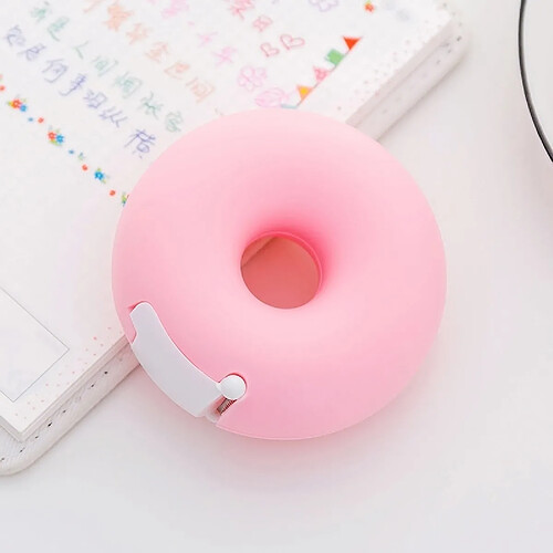 Wewoo Distributeur de Ruban en Plastique Rose