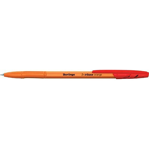 Berlingo 50 stylos à bille capuchon rouge - 0.7 mm