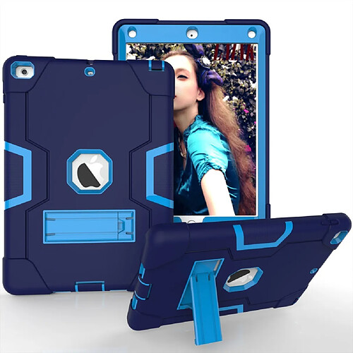 Apple iPad 9.7 (2017) - Coque bi-couleur bleue