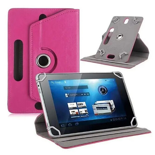 Étui Rotatif 360° Rose pour iPad Mini 5/Huawei MediaPad T3 8.0