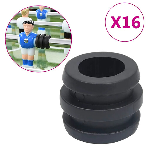 vidaXL Butées tige baby-foot 16 pcs