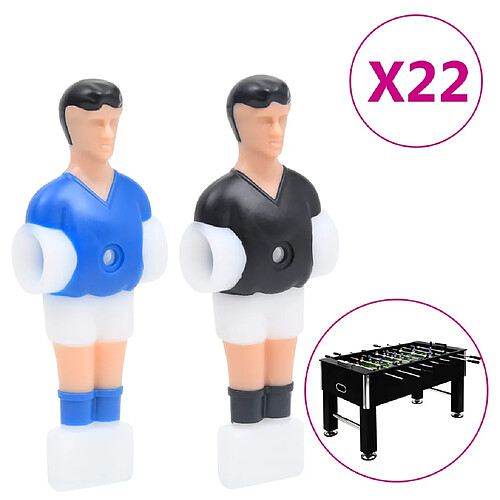 vidaXL Joueurs de baby-foot - 22 pcs