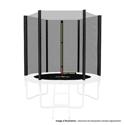 Jump4fun Filet de trampoline 6 perches - 6 ft