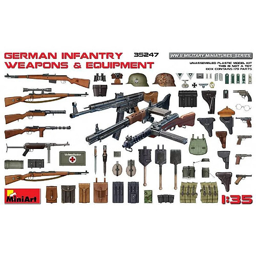 Mini art Kit armes infanterie allemande - 1/35
