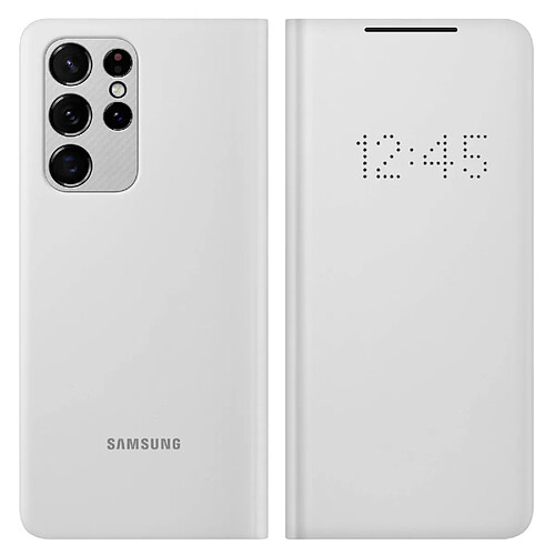 Samsung S21 Ultra - Étui Led View Cover - Gris clair