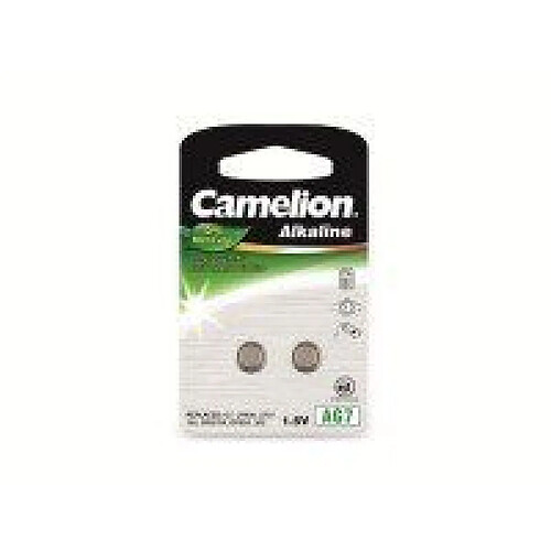 Camelion Piles bouton AG7 alcalines - x2