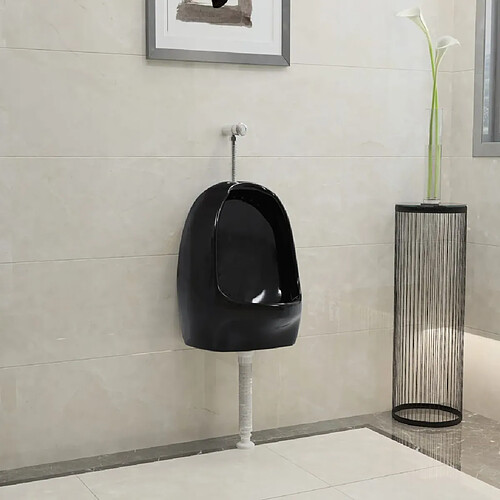 vidaXL Urinoir suspendu noir