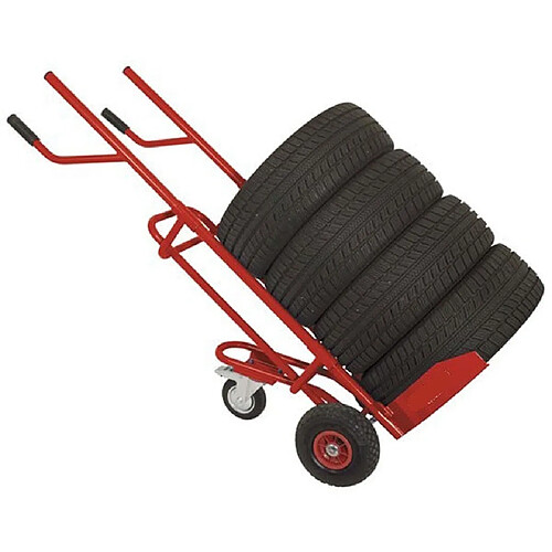 Varanmotors diable chariot pneus - Rouge
