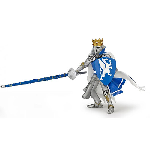 Papo figurine chevalier Roi au dragon bleu