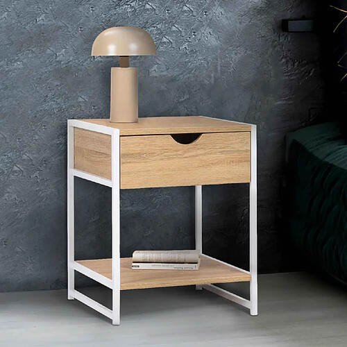 Idmarket MARKET 2 tables de chevet DETROIT