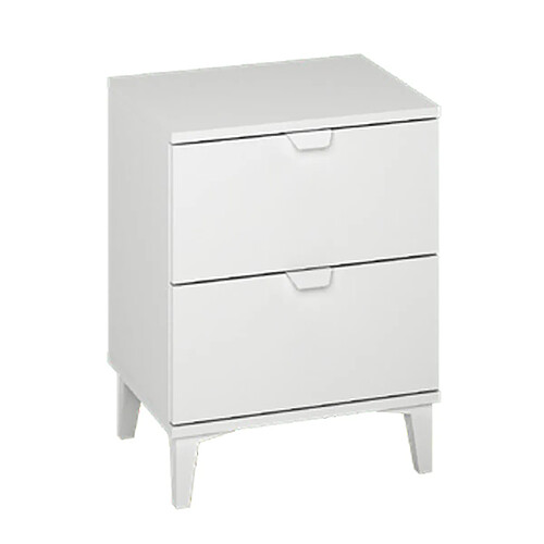 Pegane Table de chevet - Blanc