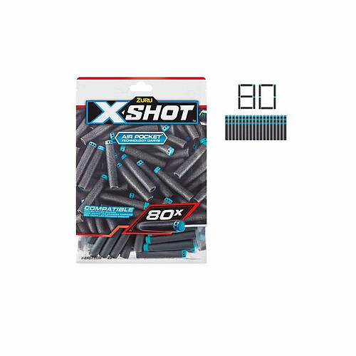 Bigbuy Fléchettes X-Shot en mousse - Multicolore
