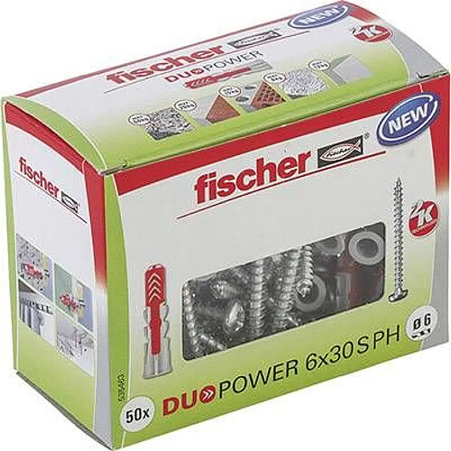 Fischer Cheville nylon universelle Duopower - Ø 6 mm