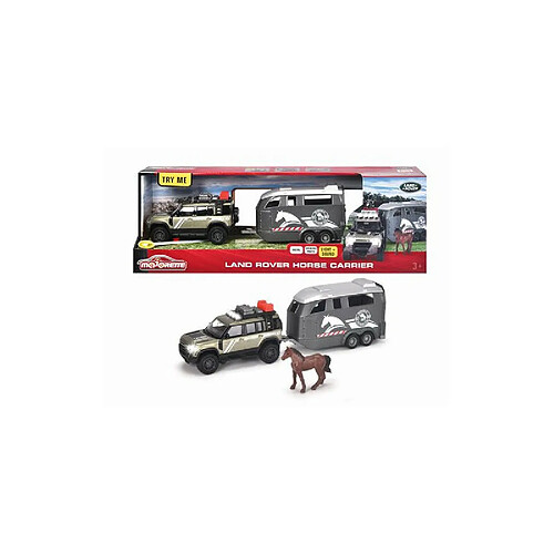 Majorette voiture GS Land Rover avec remorque - échelle 1/43