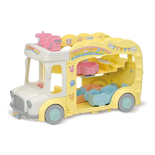 Sylvanian families Bus et cour de récréation - Jaune
