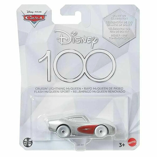 Petite Voiture-Jouet Cars Lightning Mcqueen - Argenté