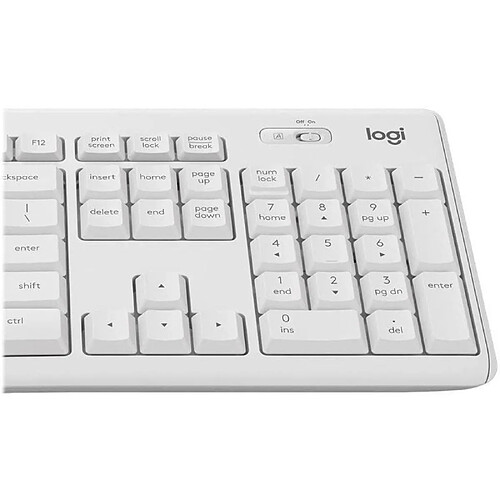 Logitech MK295 Silent Wireless Combo - Blanc