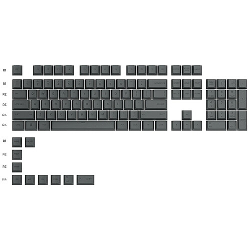 Glorious pc gaming race GPBT Keycaps - Noir