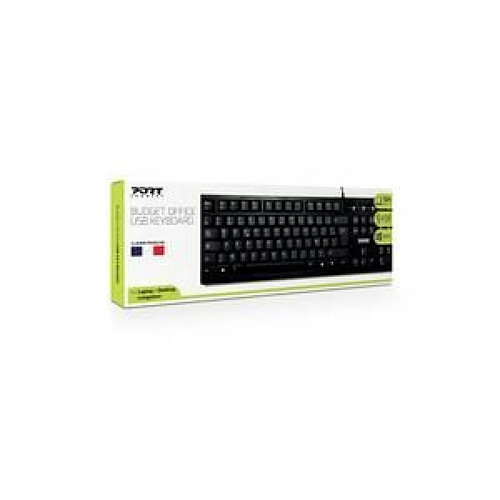 Port designs Keyboard Office Budget FR - Noir