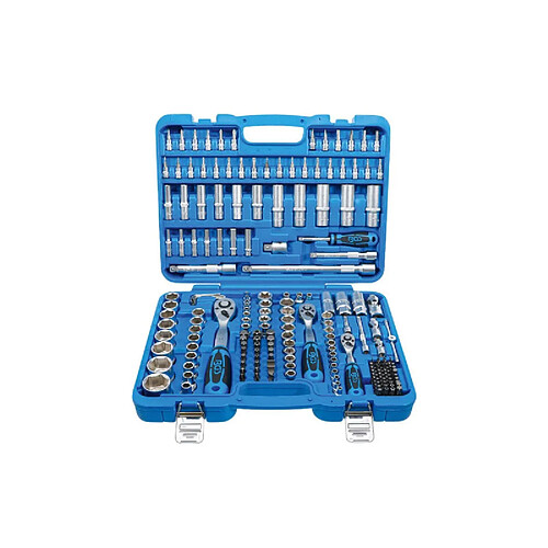 Bgs Coffret douilles et cliquets - Bleu