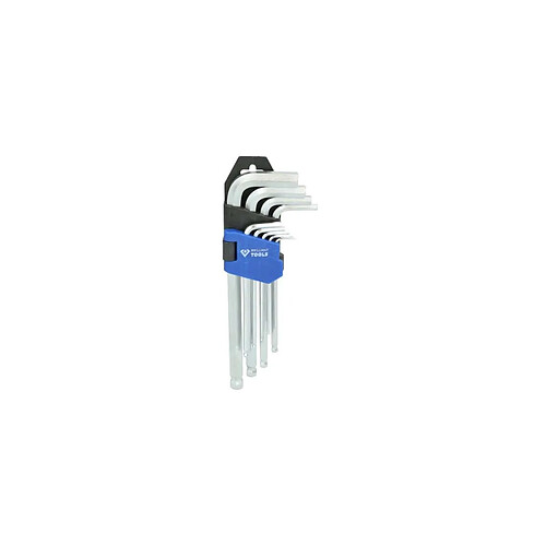 Brilliant (lighting) Kit clés Allen courtes embout sphérique - 9 pièces
