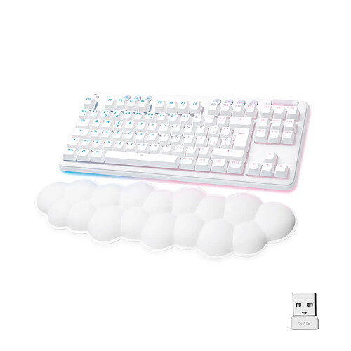Logitech clavier gaming mécanique - Blanc