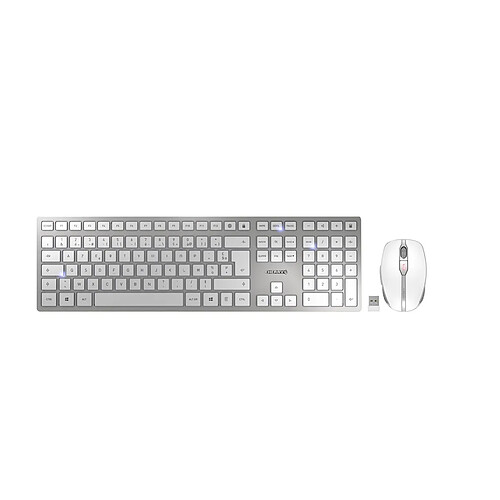 Cherry DW 9100 Wifi Desktop - Blanc/Argent