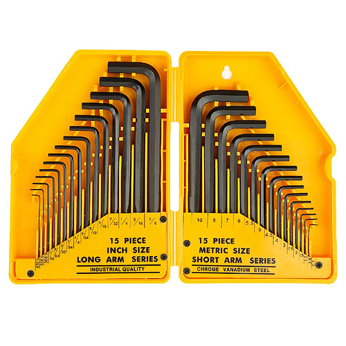 MOUNT Ensemble de clés hexagonales 30PCS