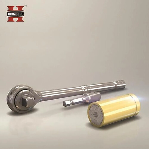 Herzberg Clé à douille universelle - Lot de 3