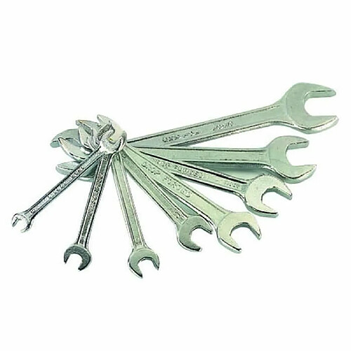 Tech-it jeu de 8 clés plates - 6-22 mm