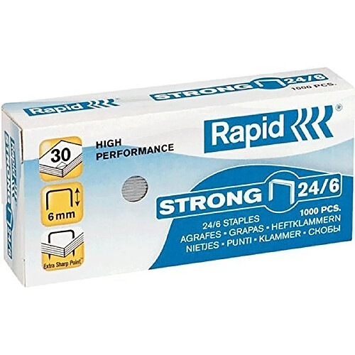 Rapid Agrafeuse manuelle en acier - 1000 agrafes