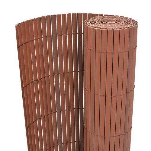 vidaXL Clôture de Jardin PVC - Marron