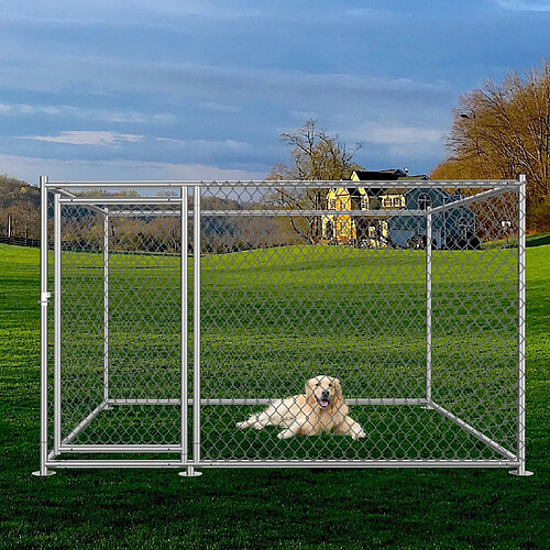 BCELEC Parc à Chiots 2x2x1.2m, enclos pour chiens