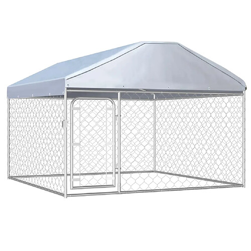 vidaXL Chenil Extérieur avec Toit pour Chiens 200x200x135 cm