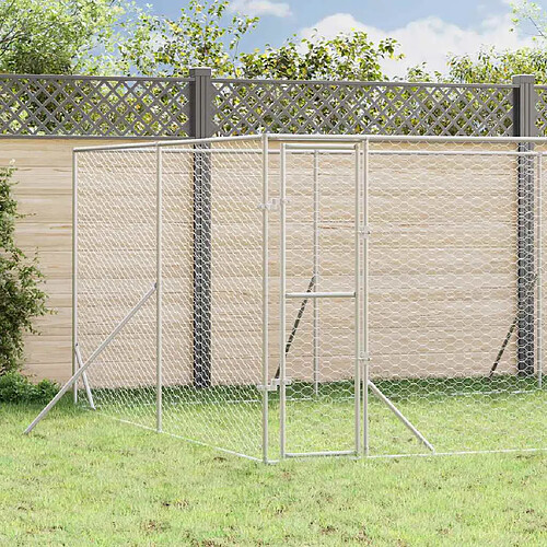 vidaXL Chenil d'extérieur - 8x12x2 m