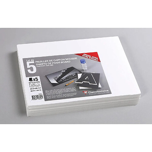 Clairefontaine Carton mousse A4 - Blanc