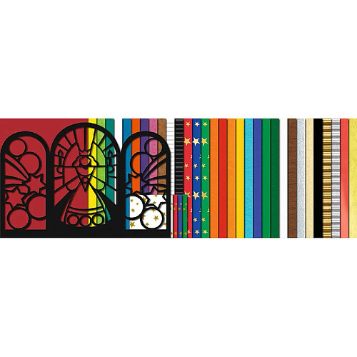 Ursus Coffret papier créatif - Couleurs assorties