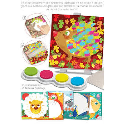 Crealign Coffret peinture au doigt animaux - 6 pièces