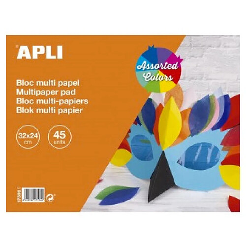 Apli Bloc papiers coffret créatif - 45 pièces