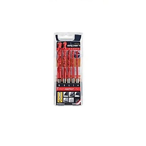 Alpen Set forets multi-matériaux - 5 pièces