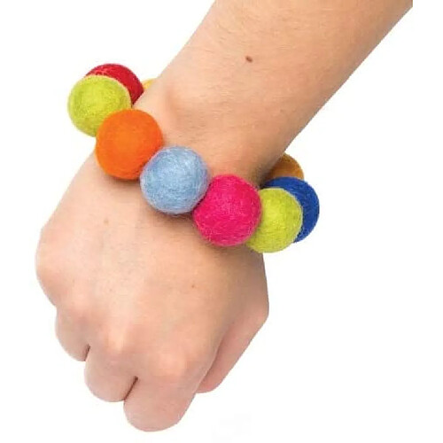 Coffret boules de feutre en laine - 50 pièces