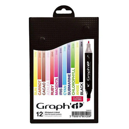 Graph it coffret 12 marqueurs